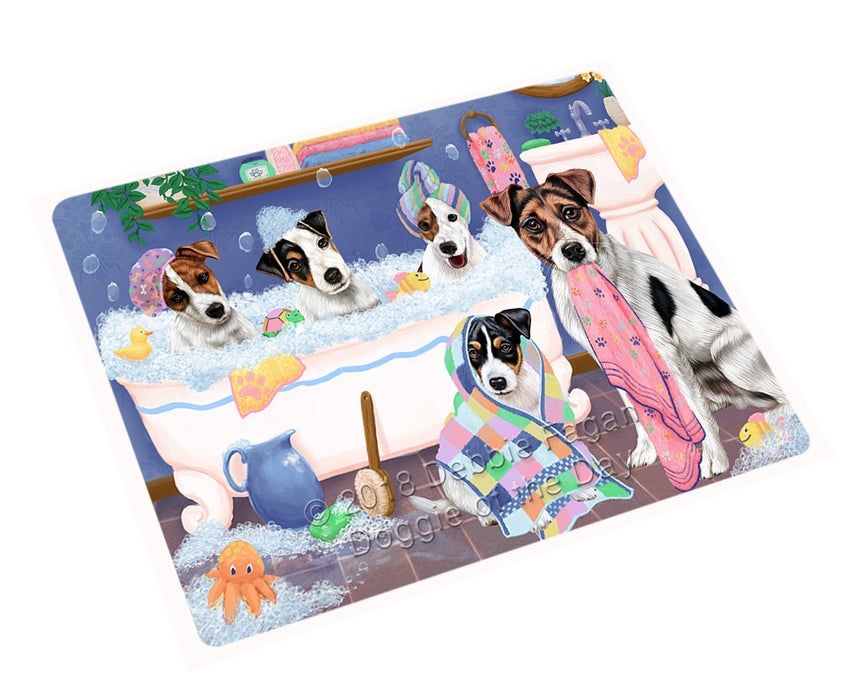 Rub A Dub Dogs In A Tub Jack Russell Terriers Dog Magnet MAG75528 (Small 5.5" x 4.25")