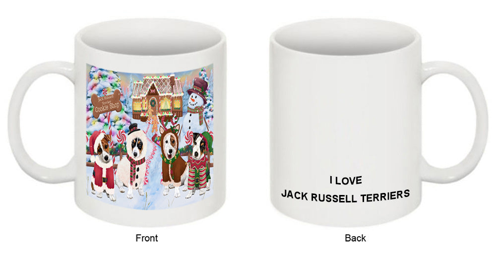 Holiday Gingerbread Cookie Shop Jack Russell Terriers Dog Coffee Mug MUG51806