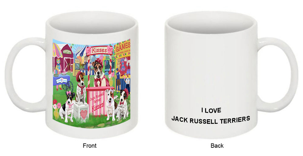Carnival Kissing Booth Jack Russell Terriers Dog Coffee Mug MUG51300