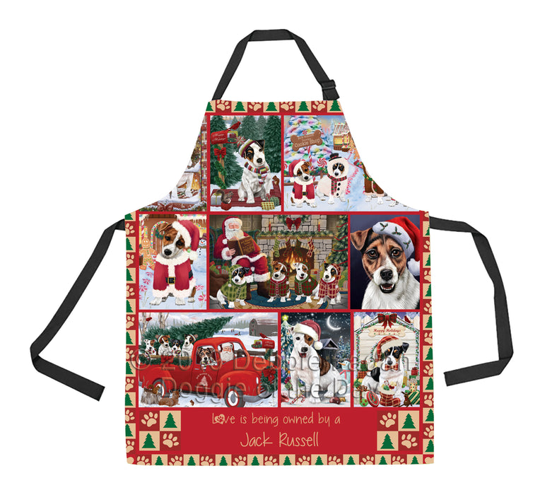 Love is Being Owned Christmas Jack Russell Terrier Dogs Apron