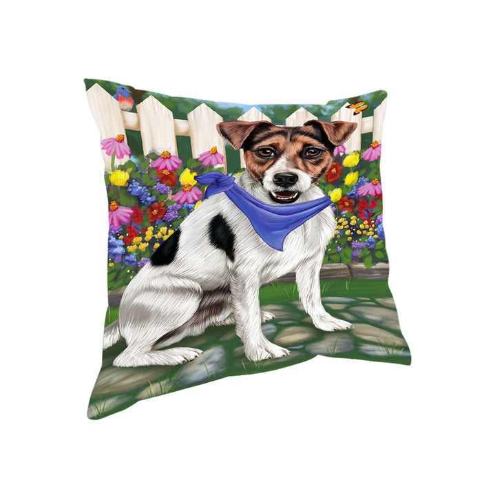 Spring Floral Jack Russell Dog Pillow PIL55436