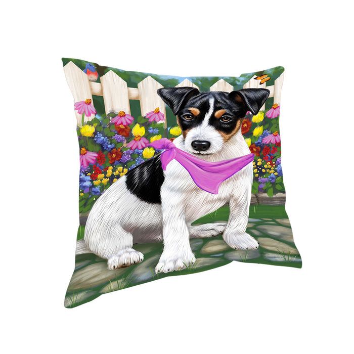 Spring Floral Jack Russell Dog Pillow PIL55448