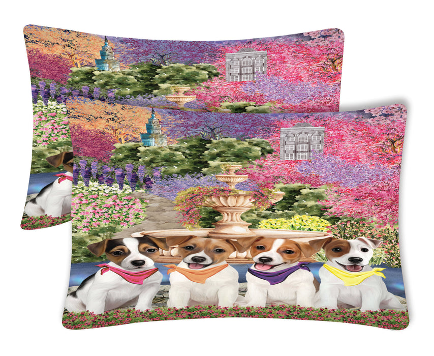 Jack Russell Pillow Case, Explore a Variety of Designs, Personalized, Soft and Cozy Pillowcases Set of 2, Custom, Dog Lover's Gift