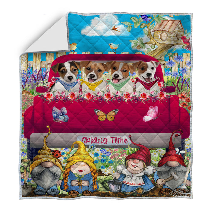 Jack Russell Quilt: Explore a Variety of Personalized Designs, Custom, Bedding Coverlet Quilted, Pet and Dog Lovers Gift