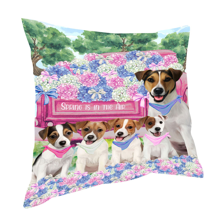 Jack Russell Pillow, Explore a Variety of Personalized Designs, Custom, Throw Pillows Cushion for Sofa Couch Bed, Dog Gift for Pet Lovers