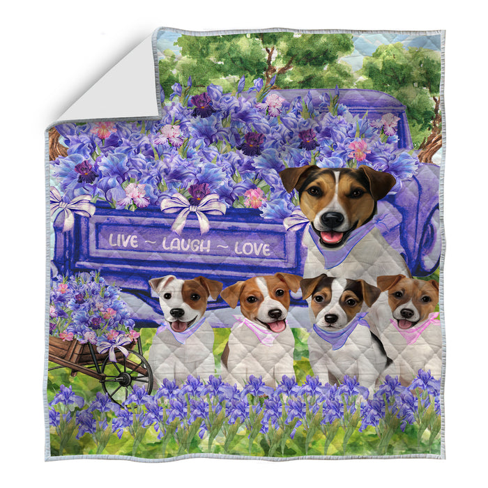Jack Russell Quilt: Explore a Variety of Personalized Designs, Custom, Bedding Coverlet Quilted, Pet and Dog Lovers Gift