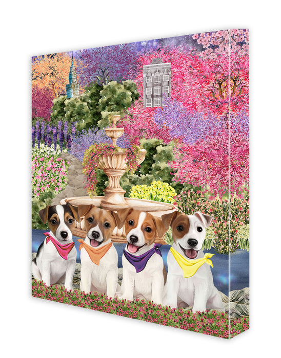 Jack Russell Canvas: Explore a Variety of Personalized Designs, Custom, Digital Art Wall Painting, Ready to Hang Room Decor, Gift for Dog and Pet Lovers