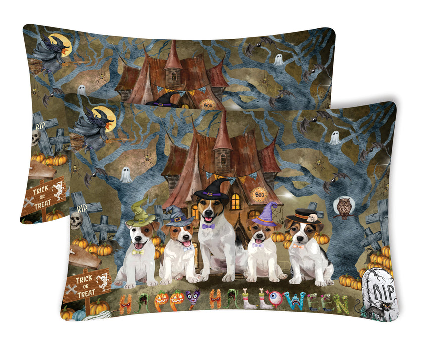 Jack Russell Pillow Case: Explore a Variety of Designs, Custom, Standard Pillowcases Set of 2, Personalized, Halloween Gift for Pet and Dog Lovers