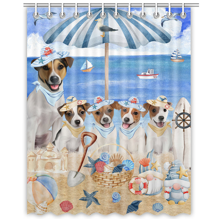 Jack Russell Shower Curtain: Explore a Variety of Designs, Halloween Bathtub Curtains for Bathroom with Hooks, Personalized, Custom, Gift for Pet and Dog Lovers
