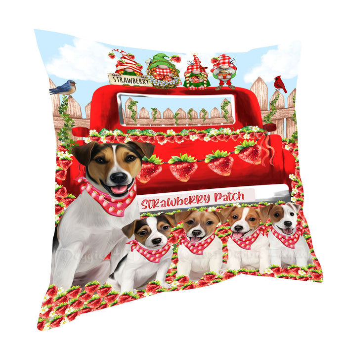Jack Russell Throw Pillow: Explore a Variety of Designs, Cushion Pillows for Sofa Couch Bed, Personalized, Custom, Dog Lover's Gifts
