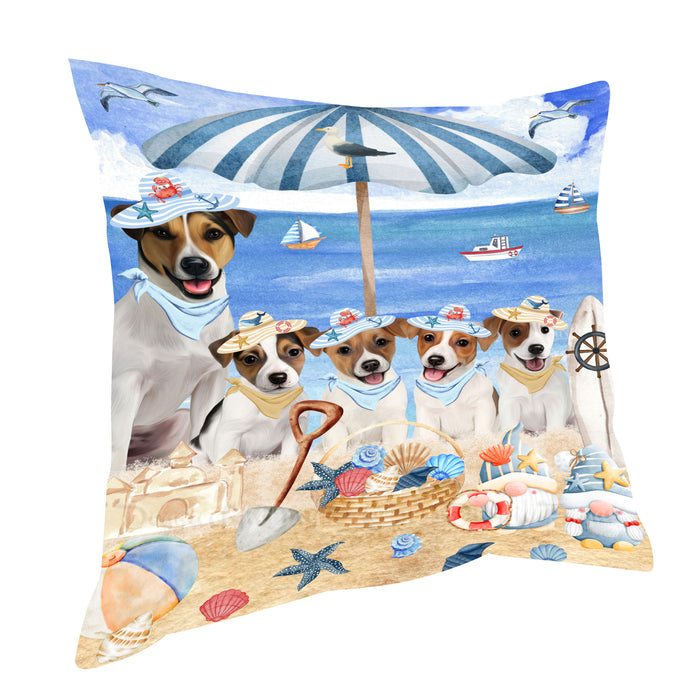 Jack Russell Throw Pillow: Explore a Variety of Designs, Custom, Cushion Pillows for Sofa Couch Bed, Personalized, Dog Lover's Gifts
