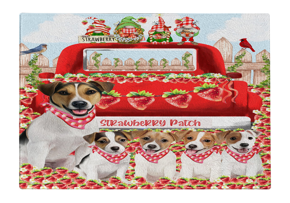 Jack Russell Cutting Board: Explore a Variety of Personalized Designs, Custom, Tempered Glass Kitchen Chopping Meats, Vegetables, Pet Gift for Dog Lovers