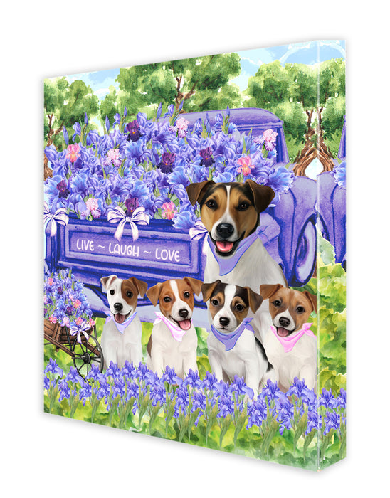 Jack Russell Canvas: Explore a Variety of Personalized Designs, Custom, Digital Art Wall Painting, Ready to Hang Room Decor, Gift for Dog and Pet Lovers