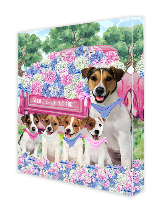 Jack Russell Canvas: Explore a Variety of Personalized Designs, Custom, Digital Art Wall Painting, Ready to Hang Room Decor, Gift for Dog and Pet Lovers