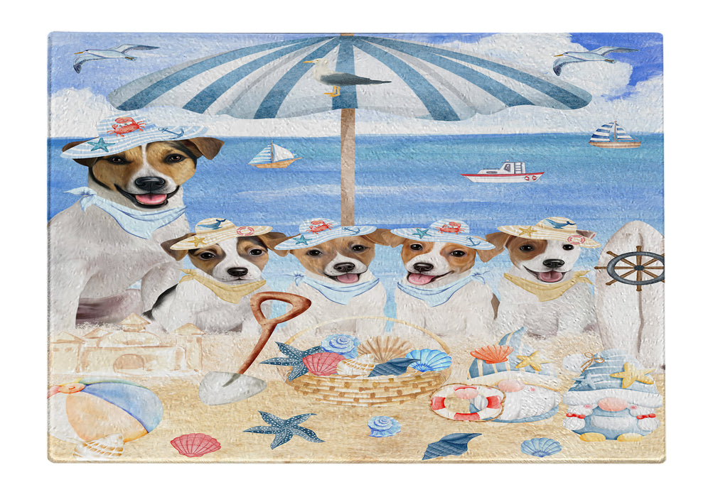 Jack Russell Cutting Board: Explore a Variety of Designs, Custom, Personalized, Kitchen Tempered Glass Scratch and Stain Resistant, Gift for Dog and Pet Lovers