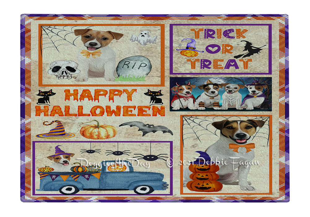 Happy Halloween Trick or Treat Irish Red Setter Dogs Cutting Board - Easy Grip Non-Slip Dishwasher Safe Chopping Board Vegetables C79369