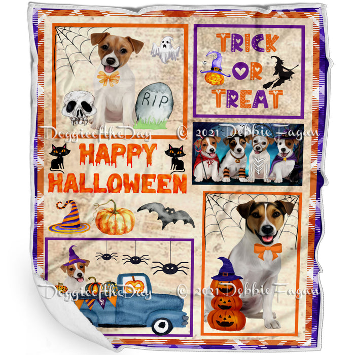 Happy Halloween Trick or Treat Jack Russell Dogs Blanket BLNKT143757