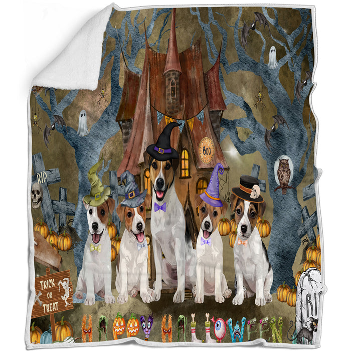 Jack Russell Blanket: Explore a Variety of Designs, Custom, Personalized Bed Blankets, Cozy Woven, Fleece and Sherpa, Gift for Dog and Pet Lovers