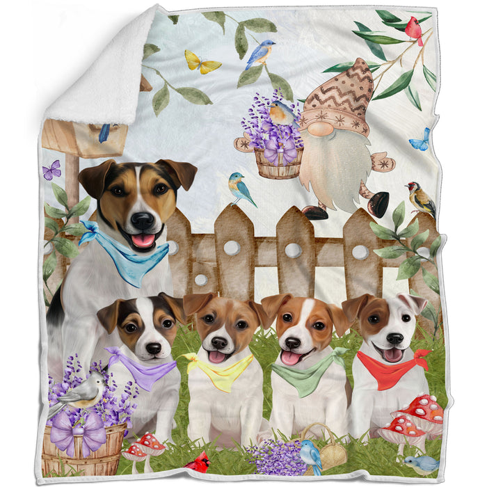 Jack Russell Bed Blanket, Explore a Variety of Designs, Custom, Soft and Cozy, Personalized, Throw Woven, Fleece and Sherpa, Gift for Pet and Dog Lovers