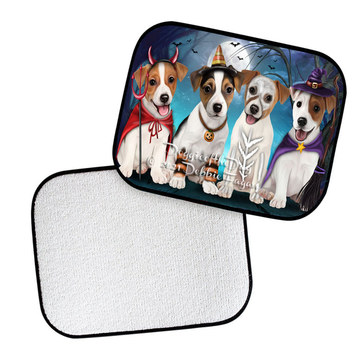Happy Halloween Trick or Treat Jack Russell Dogs Polyester Anti-Slip Vehicle Carpet Car Floor Mats CFM48631