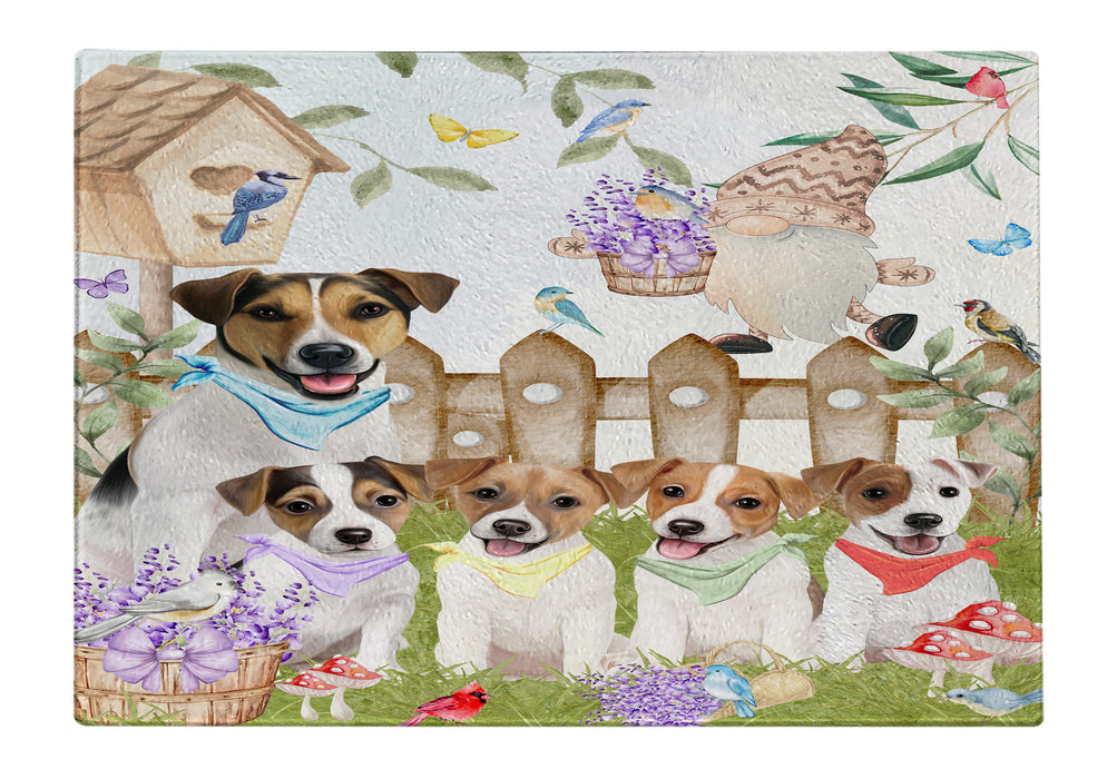 Jack Russell Cutting Board: Explore a Variety of Designs, Custom, Personalized, Kitchen Tempered Glass Scratch and Stain Resistant, Gift for Dog and Pet Lovers