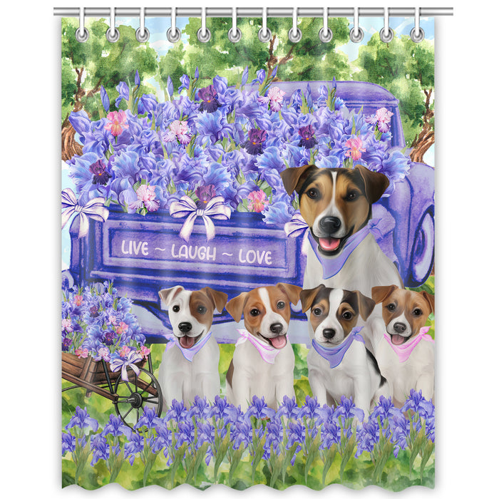 Jack Russell Shower Curtain, Explore a Variety of Personalized Designs, Custom, Waterproof Bathtub Curtains with Hooks for Bathroom, Dog Gift for Pet Lovers