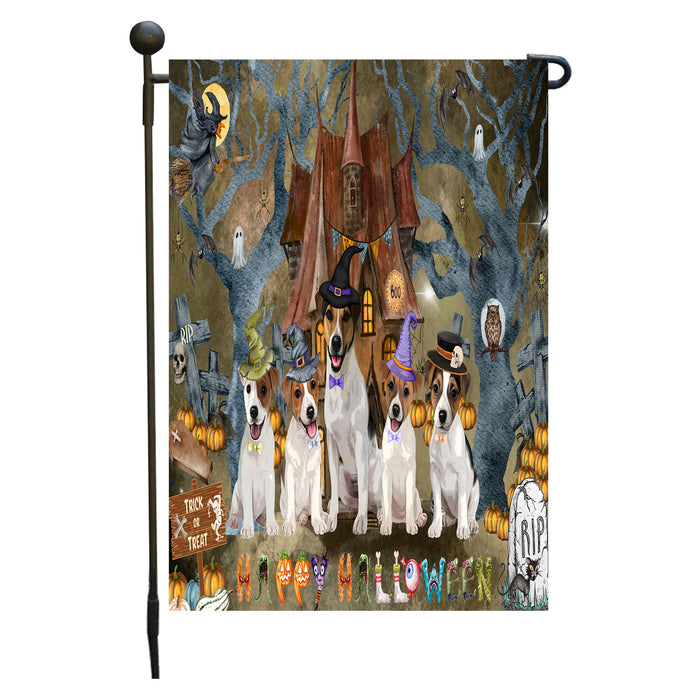 Jack Russell Dogs Garden Flag: Explore a Variety of Designs, Personalized, Custom, Weather Resistant, Double-Sided, Outdoor Garden Halloween Yard Decor for Dog and Pet Lovers
