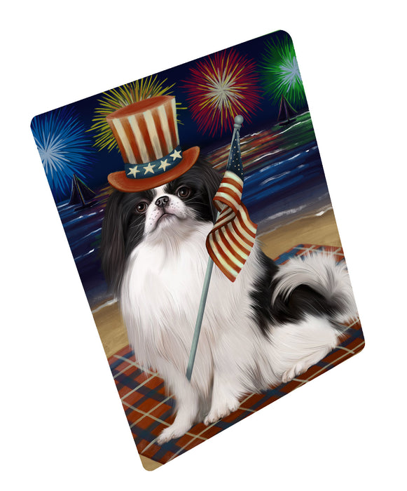 4th of July Independence Day Firework Japanese Chin Dog Cutting Board - For Kitchen - Scratch & Stain Resistant - Designed To Stay In Place - Easy To Clean By Hand - Perfect for Chopping Meats, Vegetables, CA82386