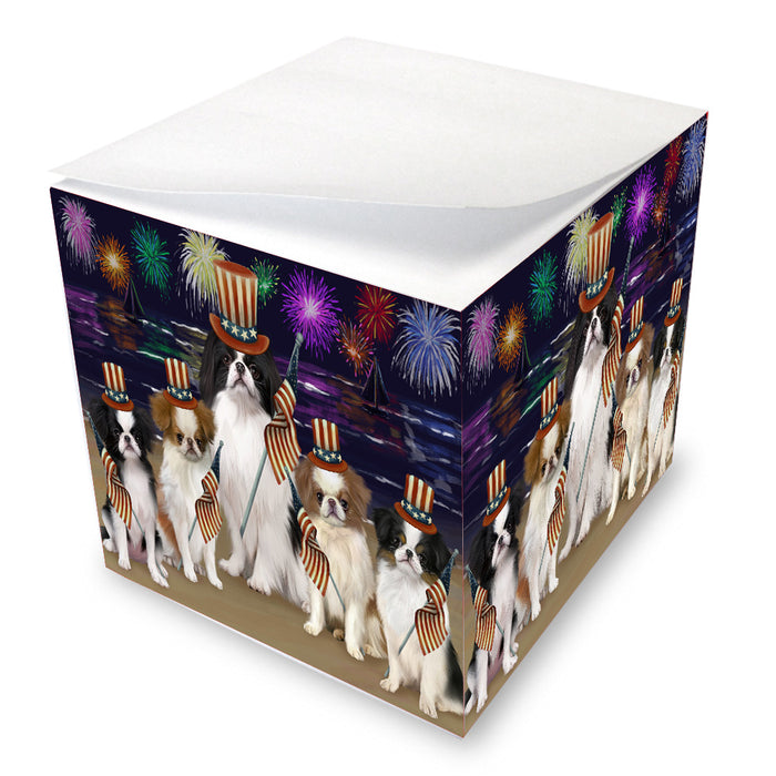 4th of July Independence Day Firework Japanese Chin Dogs Note Cube NOC-DOTD-A57092