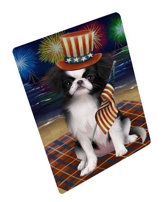 4th of July Independence Day Firework Japanese Chin Dog Cutting Board - For Kitchen - Scratch & Stain Resistant - Designed To Stay In Place - Easy To Clean By Hand - Perfect for Chopping Meats, Vegetables, CA82390