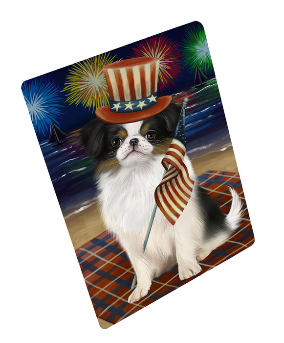 4th of July Independence Day Firework Japanese Chin Dog Cutting Board - For Kitchen - Scratch & Stain Resistant - Designed To Stay In Place - Easy To Clean By Hand - Perfect for Chopping Meats, Vegetables, CA82392