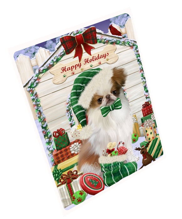 Christmas House with Presents Japanese Chin Dog Refrigerator/Dishwasher Magnet - Kitchen Decor Magnet - Pets Portrait Unique Magnet - Ultra-Sticky Premium Quality Magnet RMAG112338