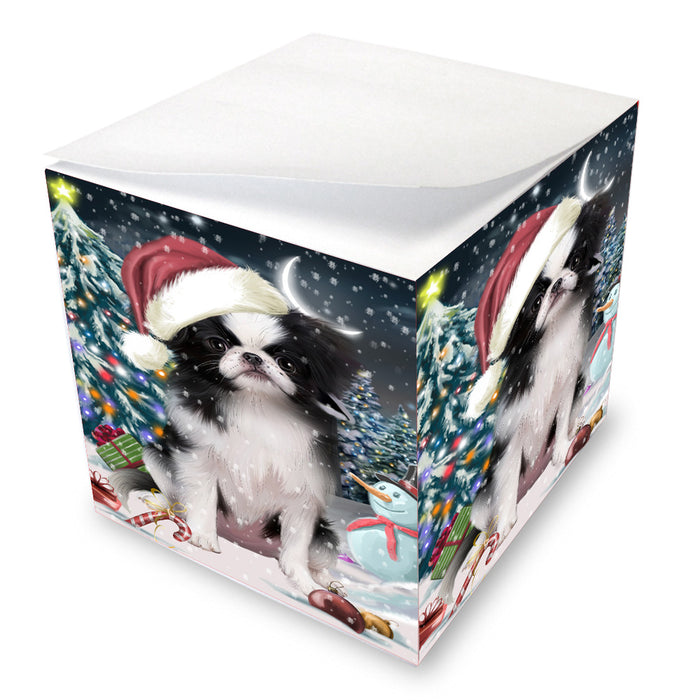 Christmas Holly Jolly Japanese Chin Dog Note Cube NOC-DOTD-A57502