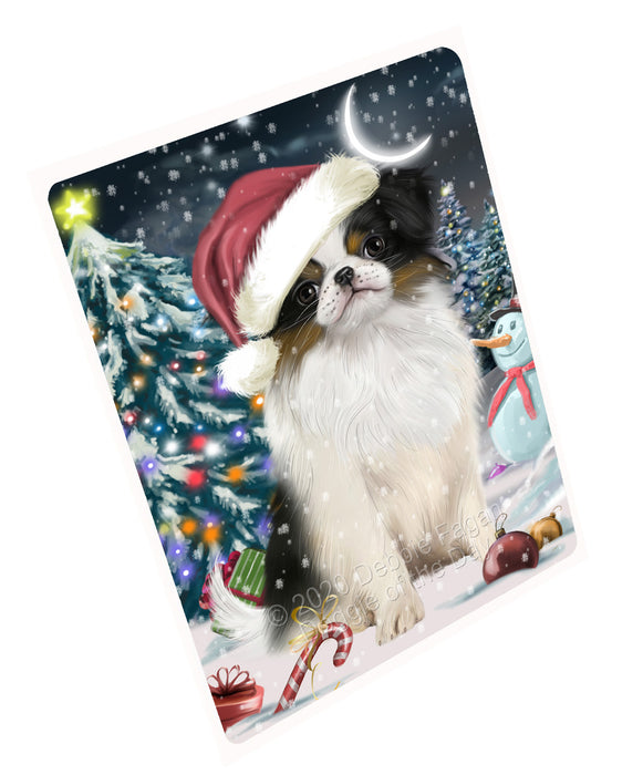 Christmas Holly Jolly Japanese Chin Dog Refrigerator/Dishwasher Magnet - Kitchen Decor Magnet - Pets Portrait Unique Magnet - Ultra-Sticky Premium Quality Magnet RMAG112918