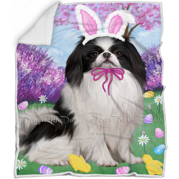 Easter Holiday Japanese Chin Dog Blanket BLNKT143224
