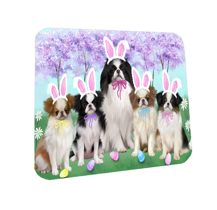 Easter Holiday Japanese Chin Dogs Coasters Set of 4 CSTA58567
