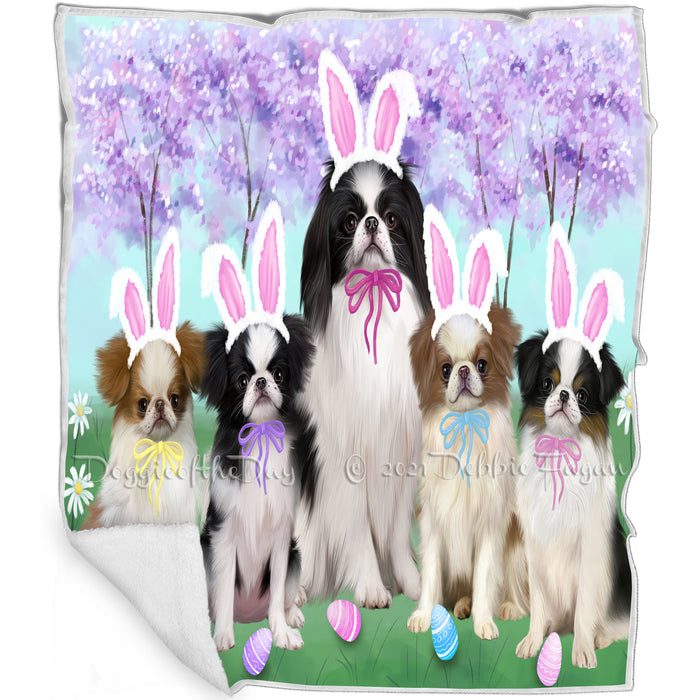 Easter Holiday Japanese Chin Dogs Blanket BLNKT143225