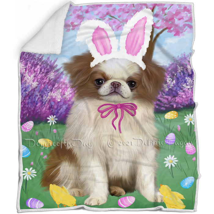 Easter Holiday Japanese Chin Dog Blanket BLNKT143226