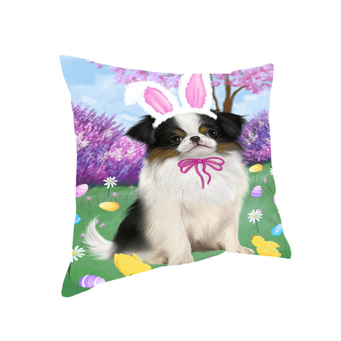 Easter holiday Japanese Chin Dog Pillow with Top Quality High-Resolution Images - Ultra Soft Pet Pillows for Sleeping - Reversible & Comfort - Ideal Gift for Dog Lover - Cushion for Sofa Couch Bed - 100% Polyester, PILA93367