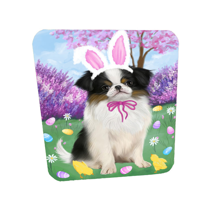 Easter holiday Japanese Chin Dog Coasters Set of 4 CSTA58587