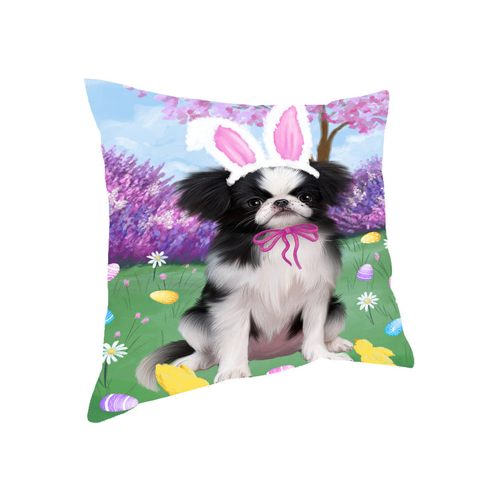 Easter holiday Japanese Chin Dog Pillow with Top Quality High-Resolution Images - Ultra Soft Pet Pillows for Sleeping - Reversible & Comfort - Ideal Gift for Dog Lover - Cushion for Sofa Couch Bed - 100% Polyester, PILA93370