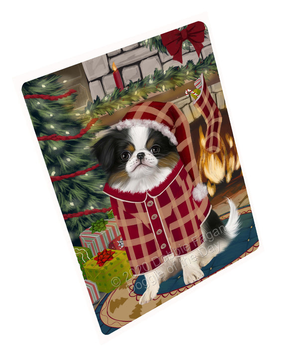 The Christmas Stocking was Hung Japanese Chin Dog Cutting Board - For Kitchen - Scratch & Stain Resistant - Designed To Stay In Place - Easy To Clean By Hand - Perfect for Chopping Meats, Vegetables, CA83882