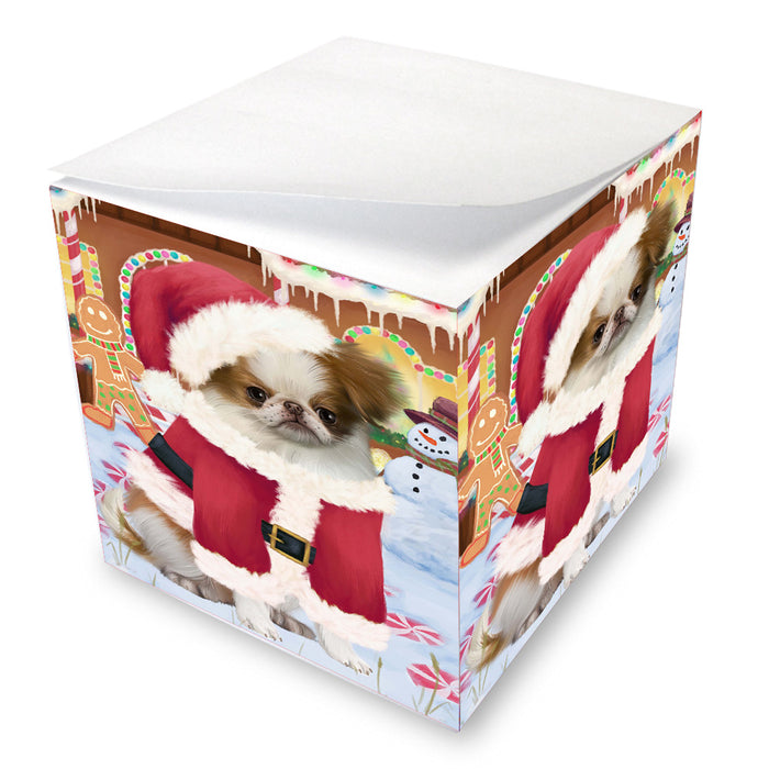 Christmas Gingerbread Candyfest Japanese Chin Dog Note Cube NOC-DOTD-A57374