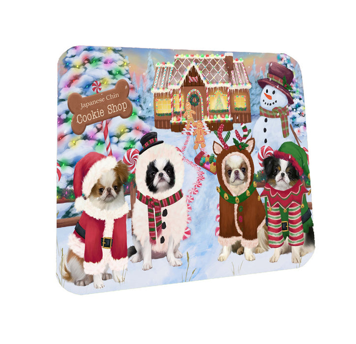 Carnival Kissing Booth Japanese Chin Dogs Coasters Set of 4 CSTA58194