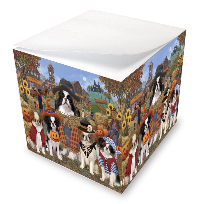Halloween 'Round Town Japanese Chin Dogs Note Cube NOC-DOTD-A57243