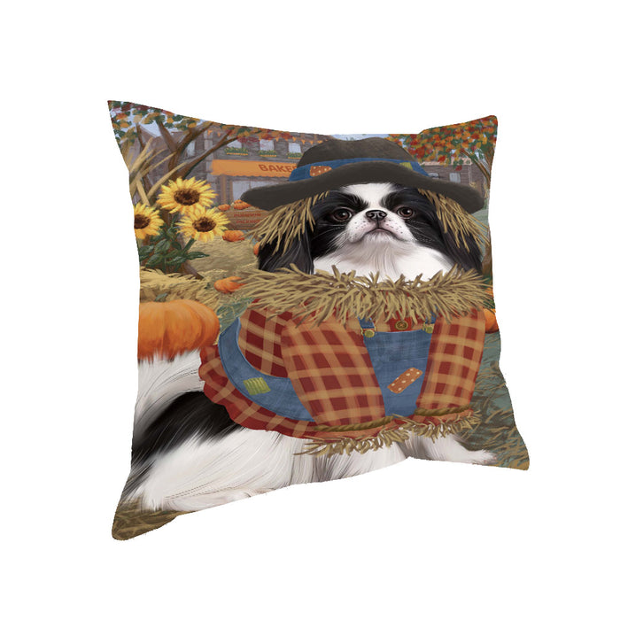 Halloween 'Round Town Japanese Chin Dog Pillow with Top Quality High-Resolution Images - Ultra Soft Pet Pillows for Sleeping - Reversible & Comfort - Ideal Gift for Dog Lover - Cushion for Sofa Couch Bed - 100% Polyester