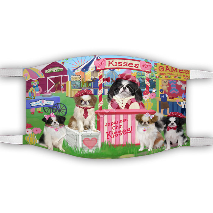 Carnival Kissing Booth Japanese Chin Dogs Face Mask FM48056