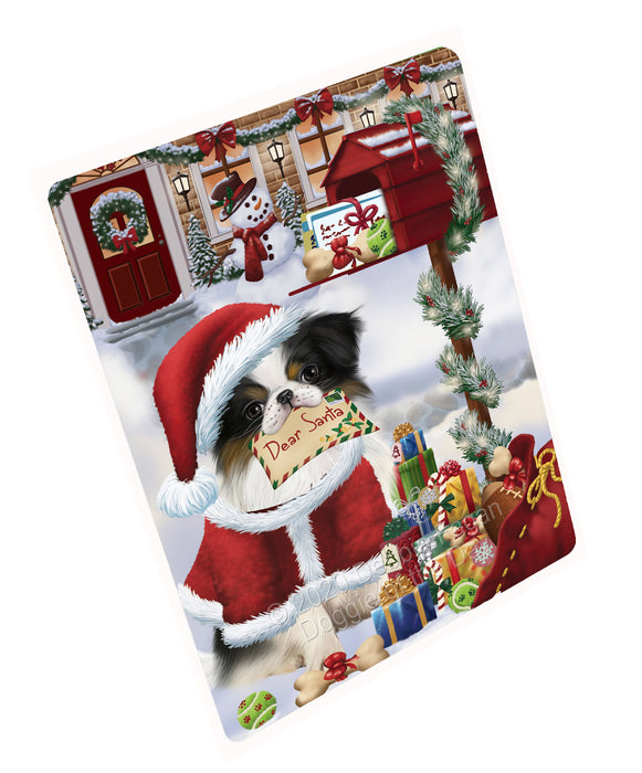 Christmas Dear Santa Mailbox Japanese Chin Dog Cutting Board - For Kitchen - Scratch & Stain Resistant - Designed To Stay In Place - Easy To Clean By Hand - Perfect for Chopping Meats, Vegetables, CA82846