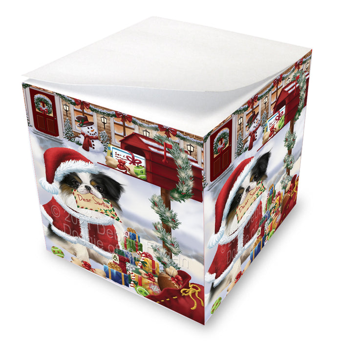 Christmas Dear Santa Mailbox Japanese Chin Dog Note Cube NOC-DOTD-A57284