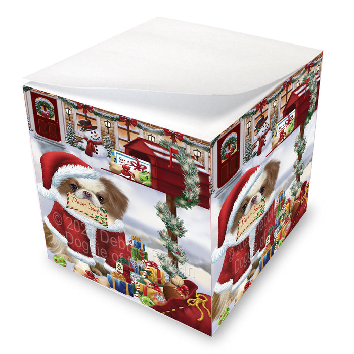 Christmas Dear Santa Mailbox Japanese Chin Dog Note Cube NOC-DOTD-A57285